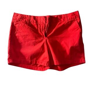 ✅J Crew Womens Size 10 Red 4" Inseam Stretch Chino Short